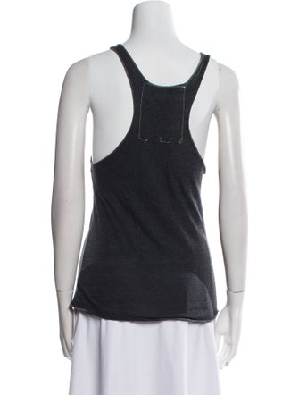 Aviator Nation Graphic Print Scoop Neck Top