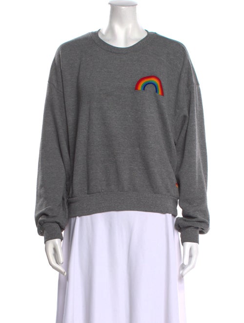 Aviator Nation Graphic Print Crew Neck Sweater