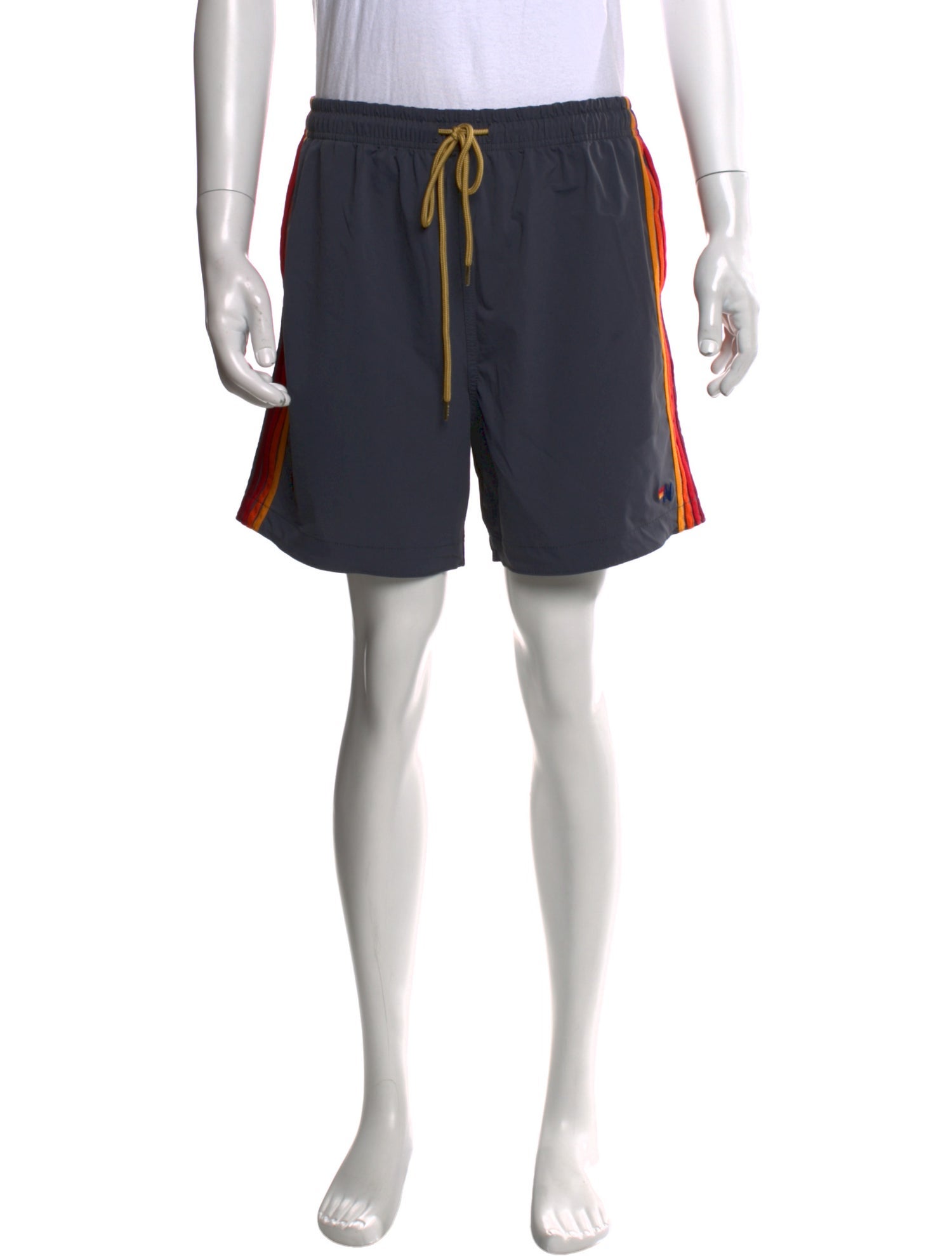 Aviator Nation Colorblock Pattern Jogger Shorts