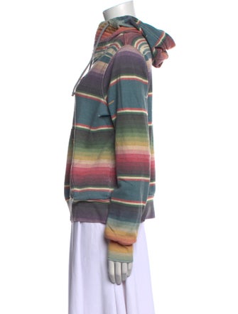 Aviator Nation Striped Mock Neck Sweatshirt