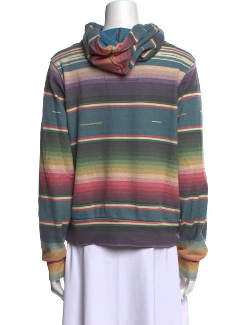 Aviator Nation Striped Mock Neck Sweatshirt