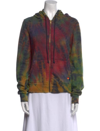 Aviator Nation Tie-Dye Print Crew Neck Sweatshirt