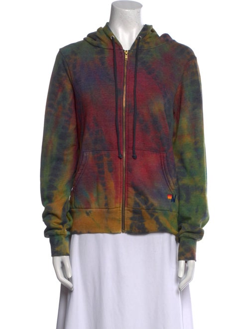 Aviator Nation Tie-Dye Print Crew Neck Sweatshirt