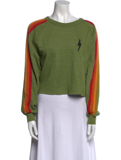 Aviator Nation Graphic Print Scoop Neck Sweatshirt