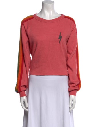 Aviator Nation Scoop Neck Long Sleeve Sweatshirt