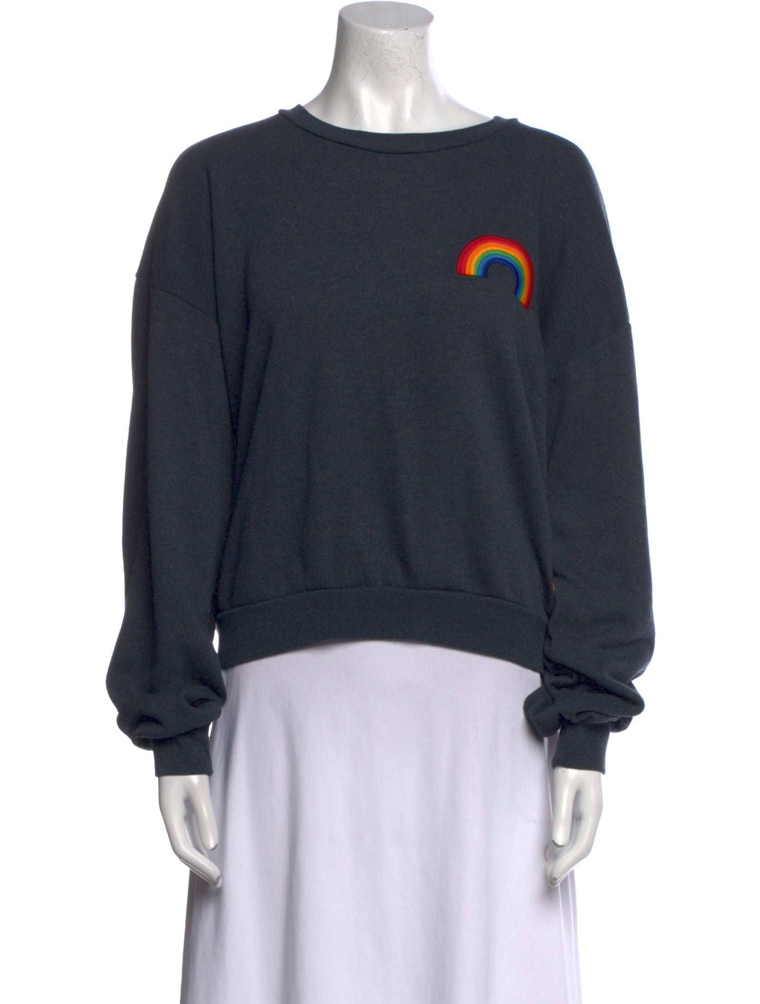 Aviator Nation Graphic Print Crew Neck Sweater