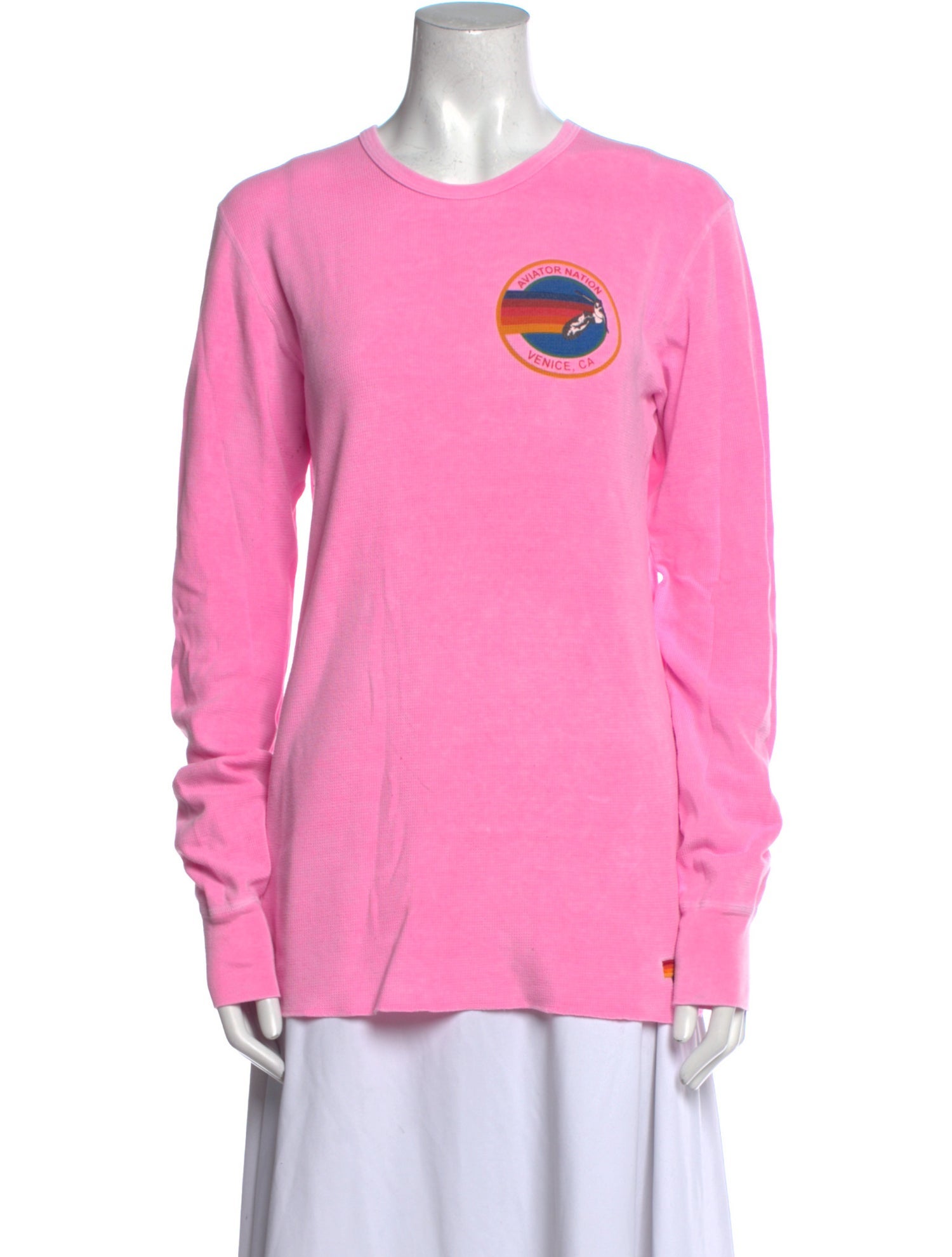 Aviator Nation Crew Neck Long Sleeve Sweatshirt