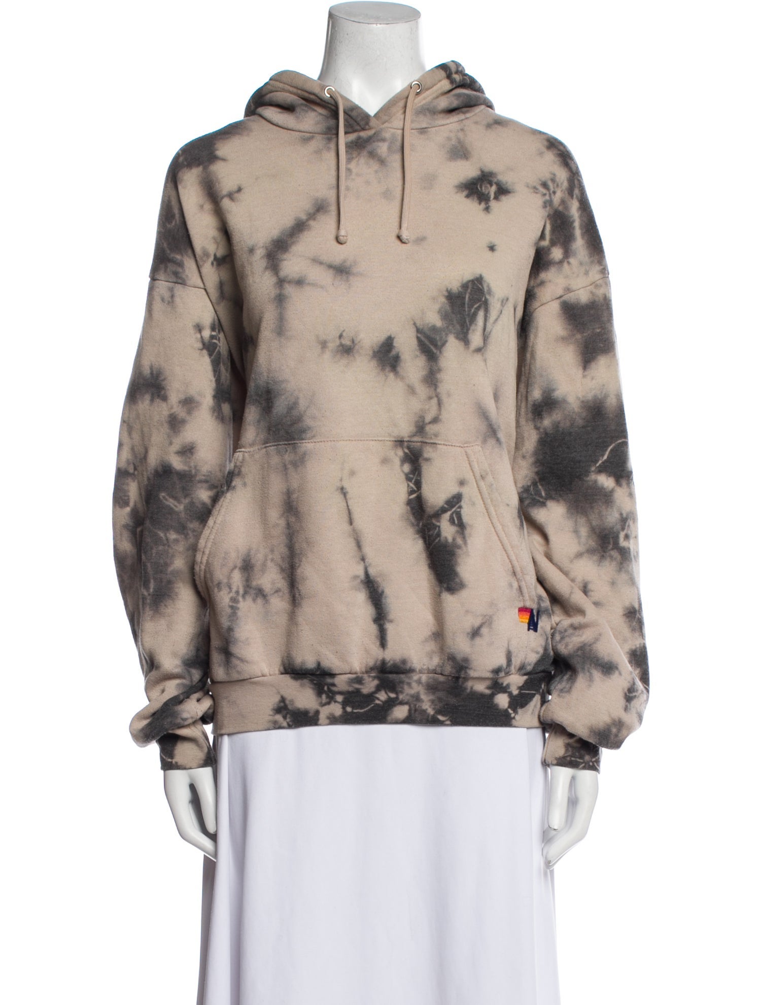 Aviator Nation Tie-Dye Print Mock Neck Sweatshirt