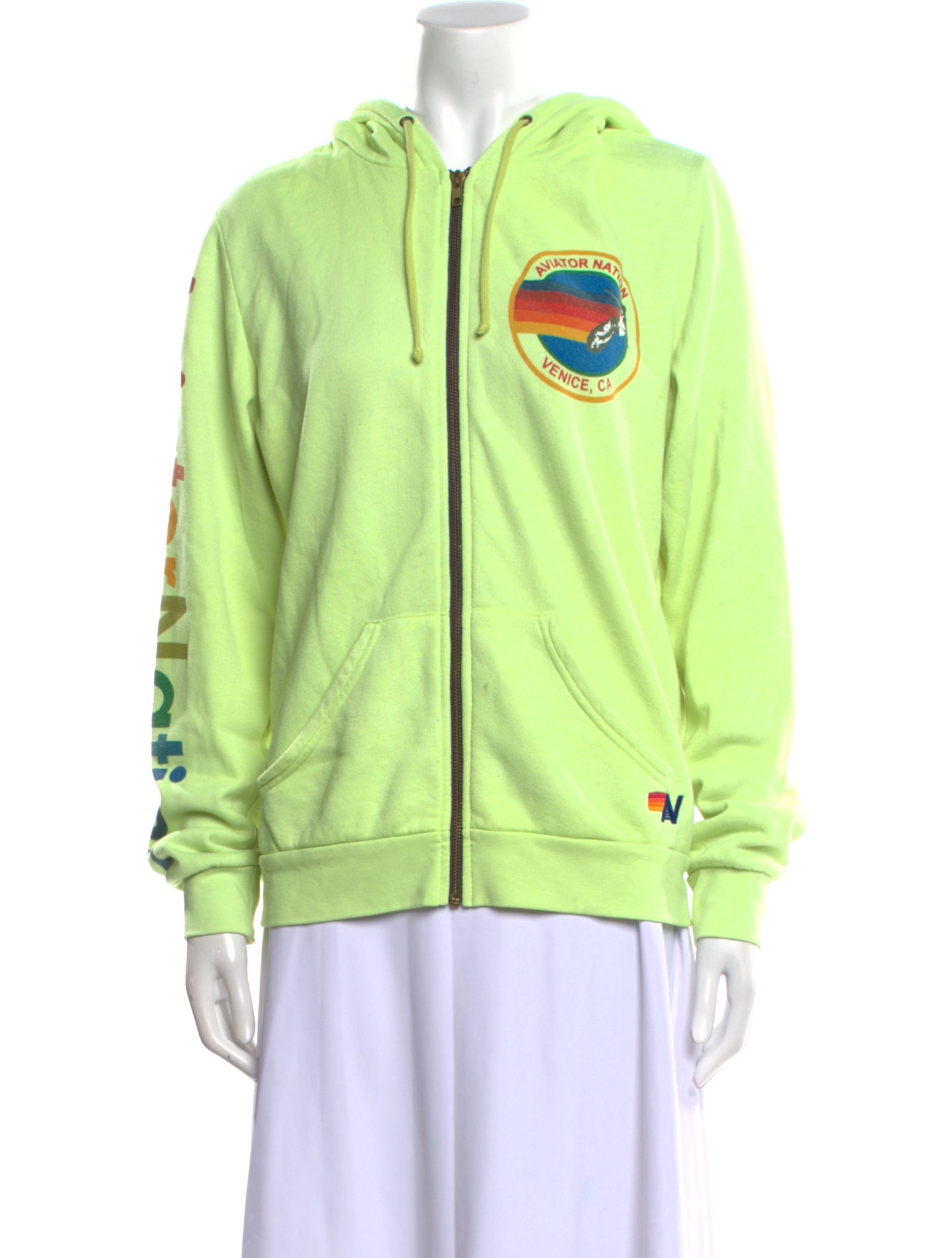 Aviator Nation Graphic Print Crew Neck Sweatshirt