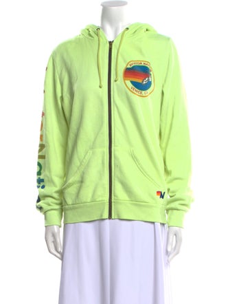 Aviator Nation Graphic Print Crew Neck Sweatshirt