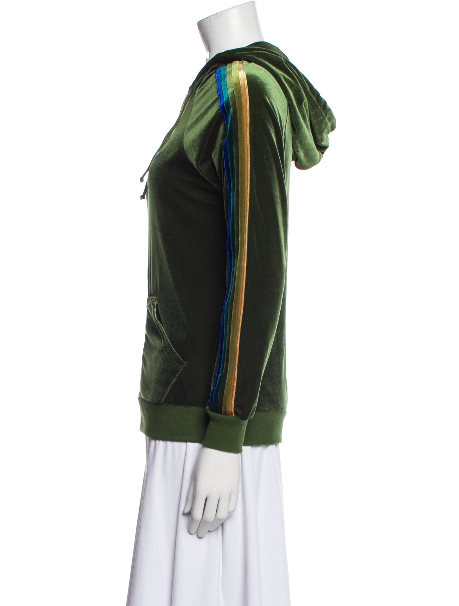 Aviator Nation Velour Striped Jacket