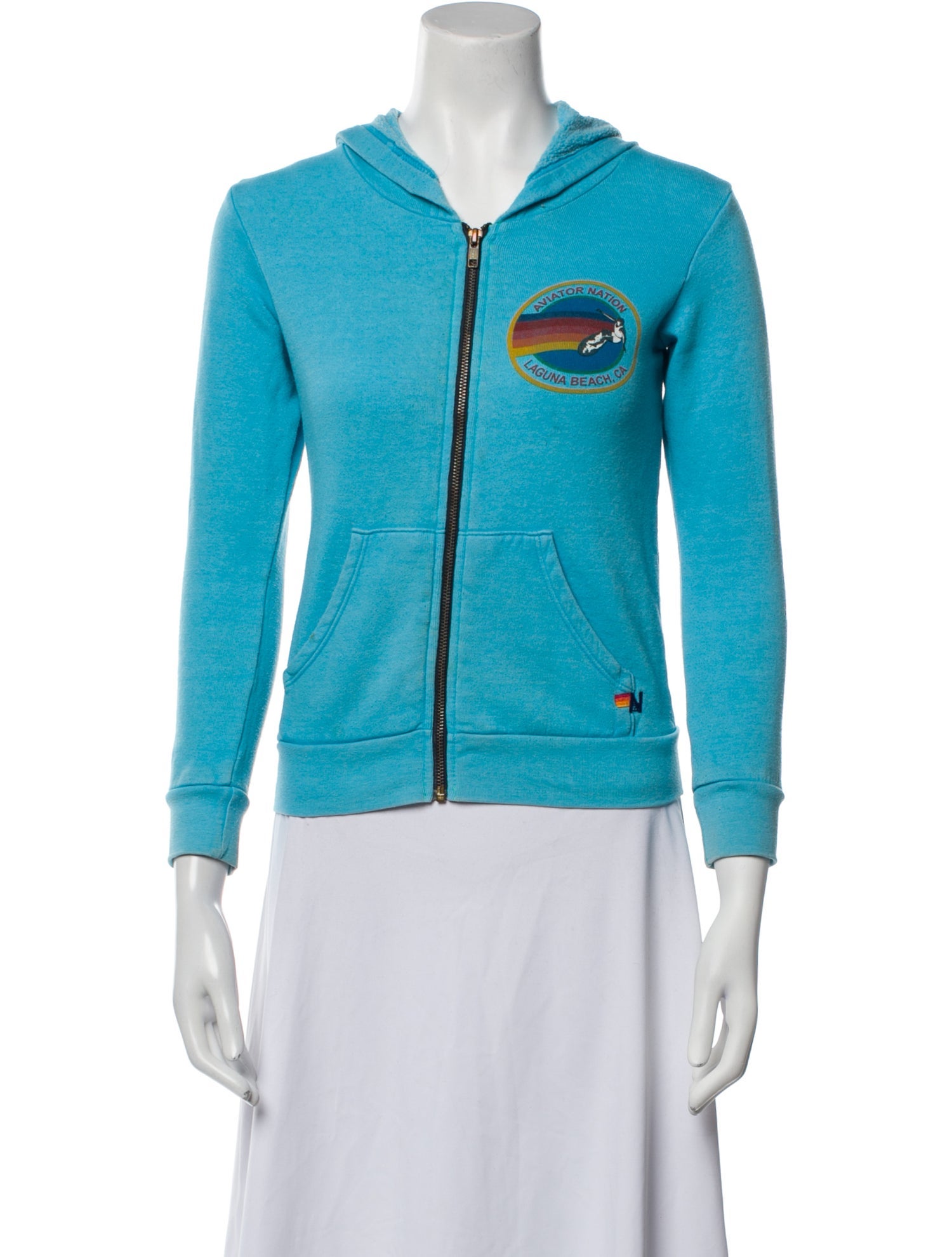 Aviator Nation Graphic Print Biker Jacket