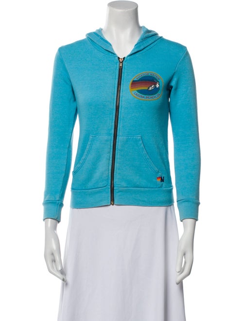 Aviator Nation Graphic Print Biker Jacket