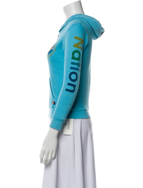 Aviator Nation Graphic Print Biker Jacket