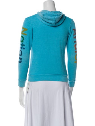 Aviator Nation Graphic Print Biker Jacket