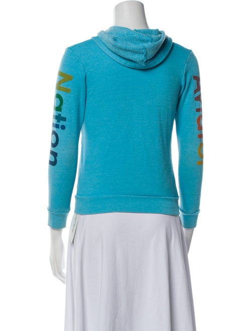 Aviator Nation Graphic Print Biker Jacket