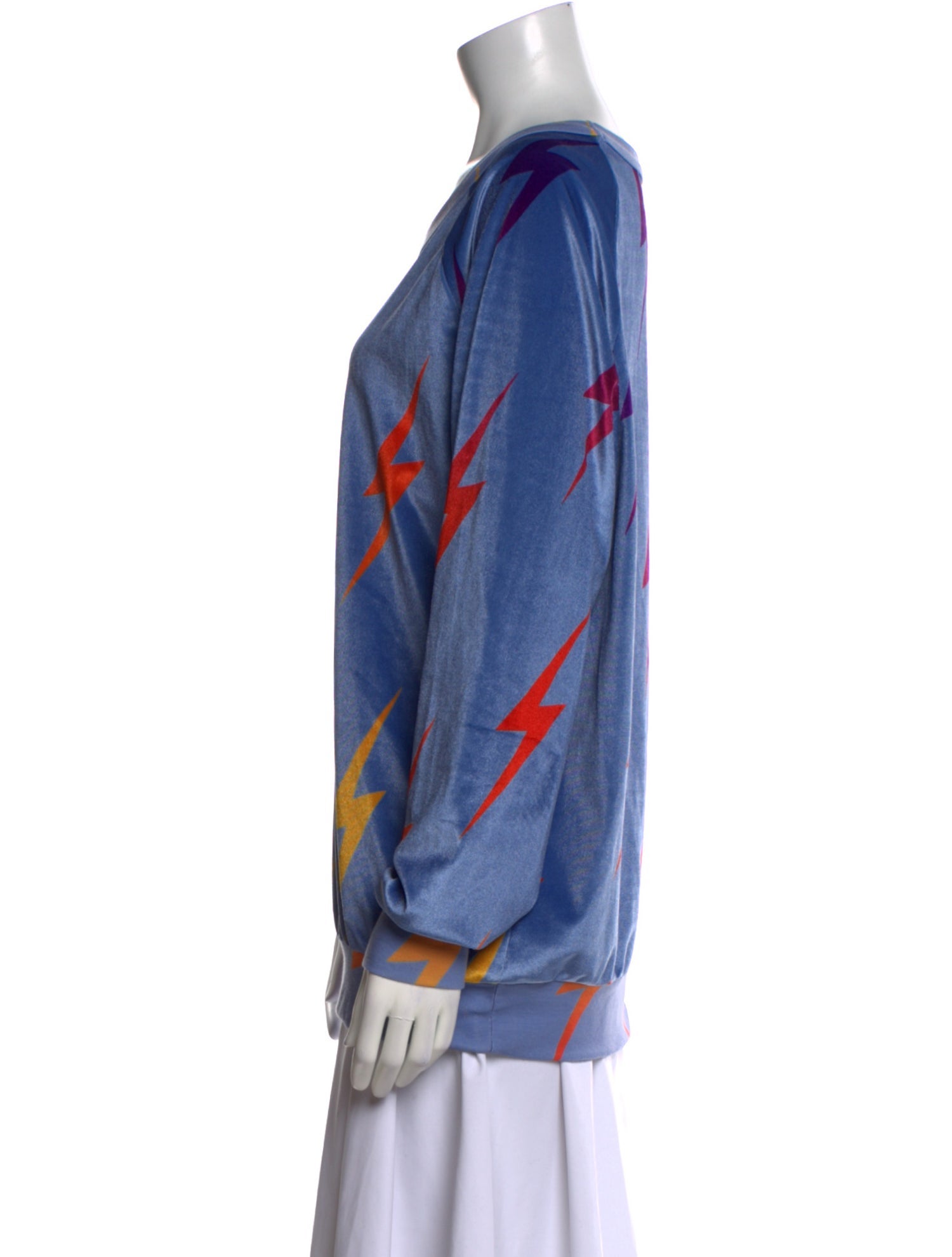 Aviator Nation Printed Scoop Neck Sweatshirt