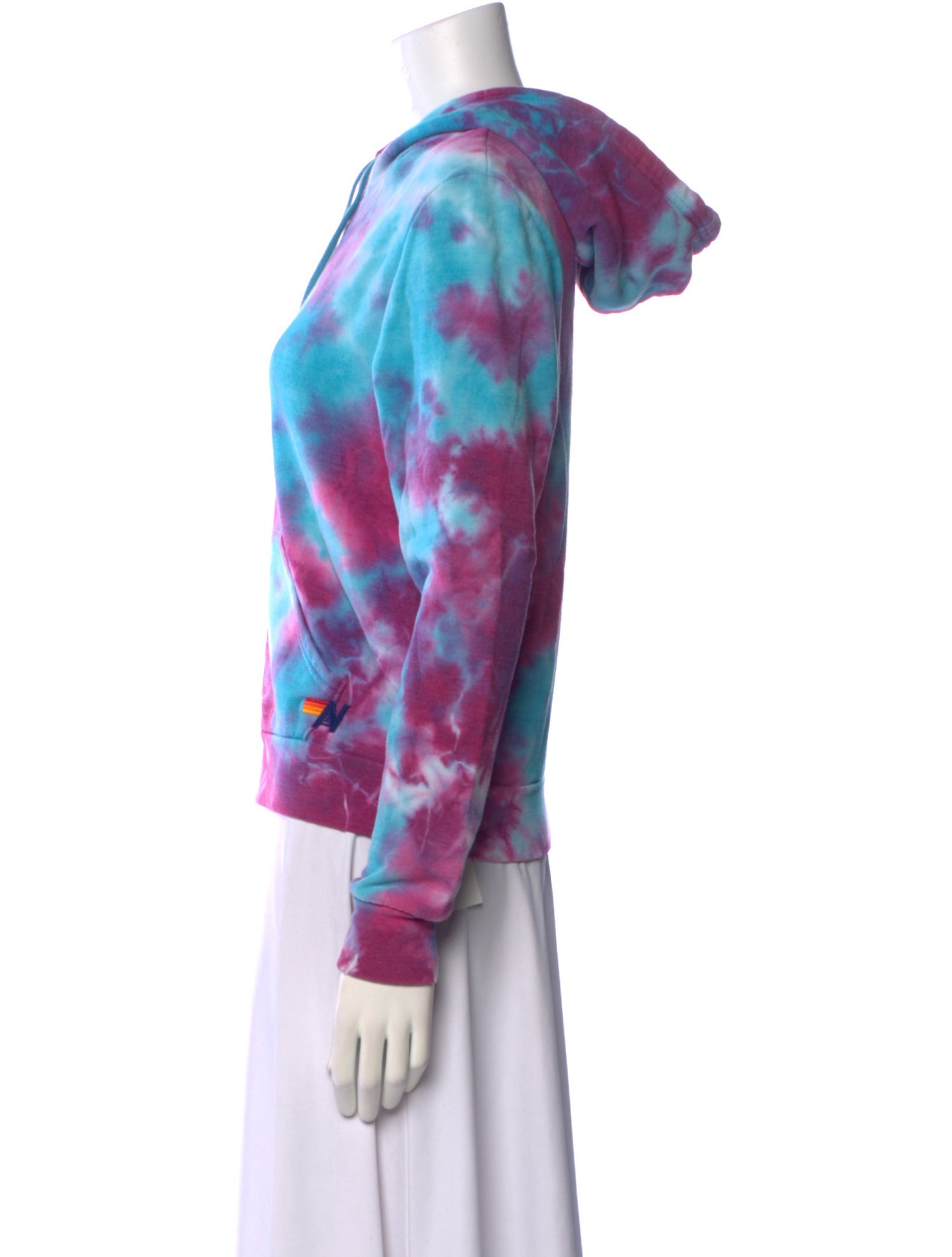 Aviator Nation Tie-Dye Print V-Neck Sweatshirt