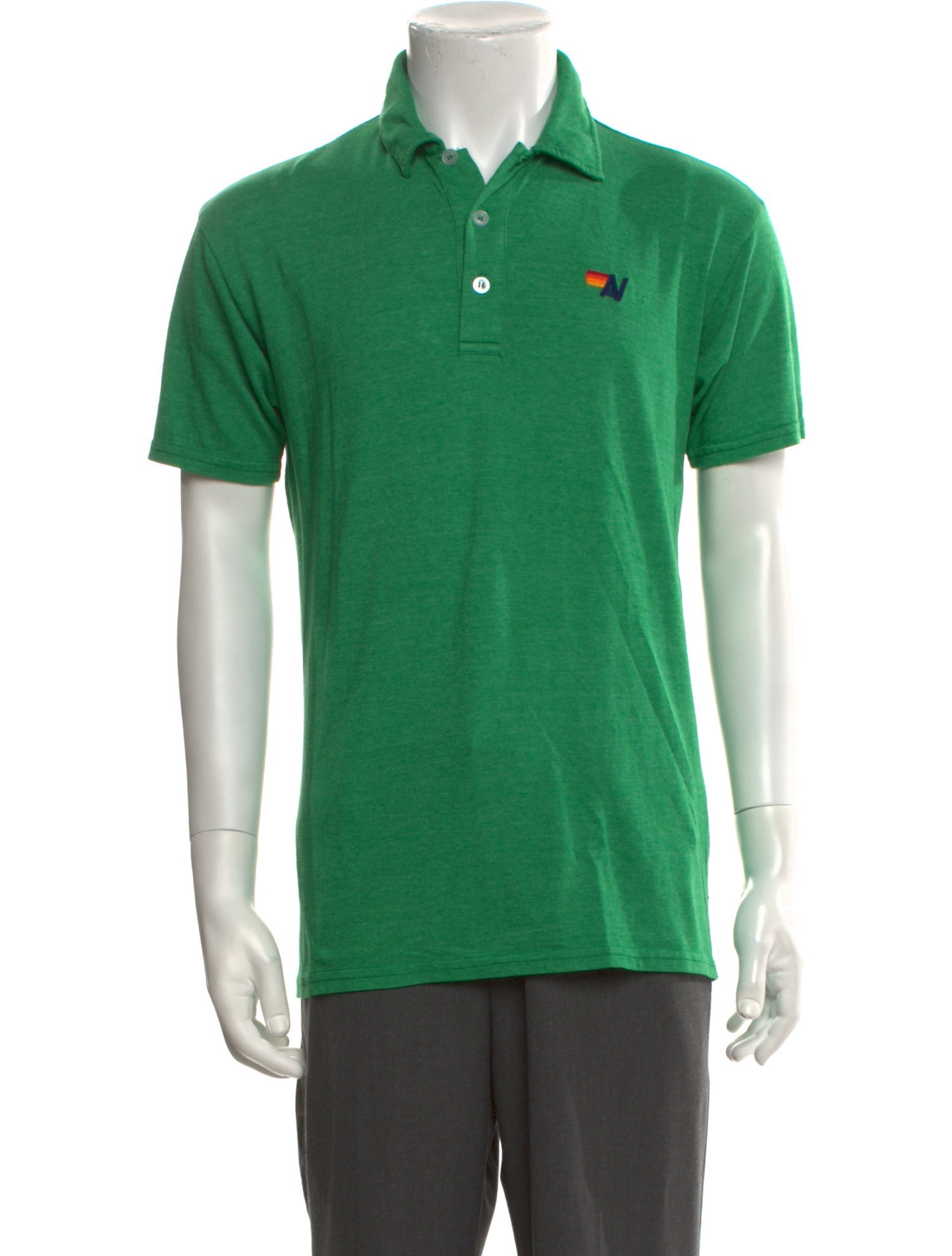Aviator Nation Collar Short Sleeve Polo Shirt