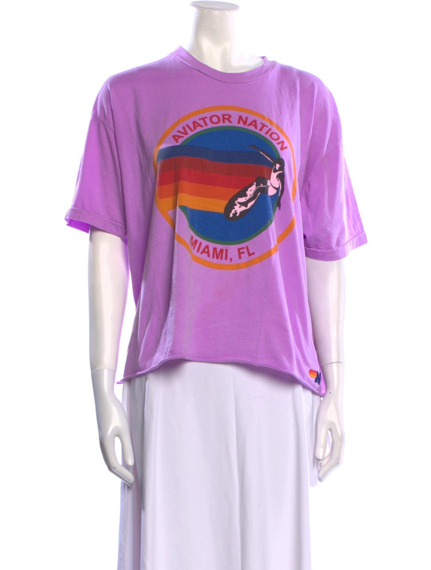 Aviator Nation Graphic Print Crew Neck T-Shirt