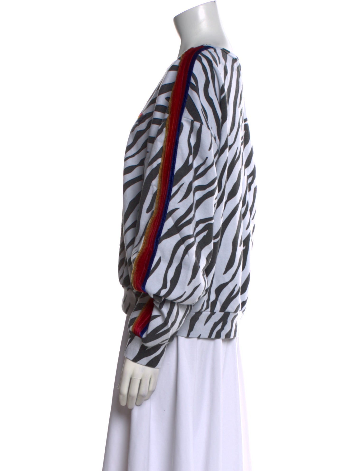 Aviator Nation Printed Bateau Neckline Top