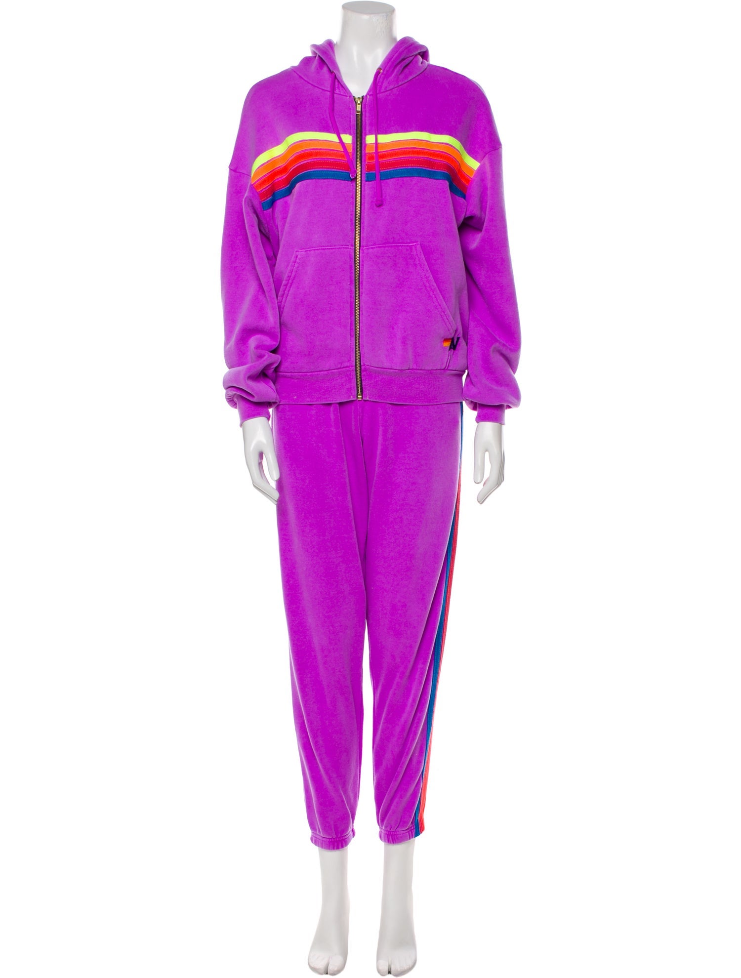 Aviator Nation Printed Embroidered Accent Pant Set