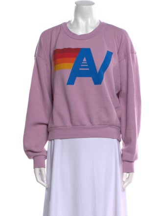 Aviator Nation Graphic Print Crew Neck Sweatshirt