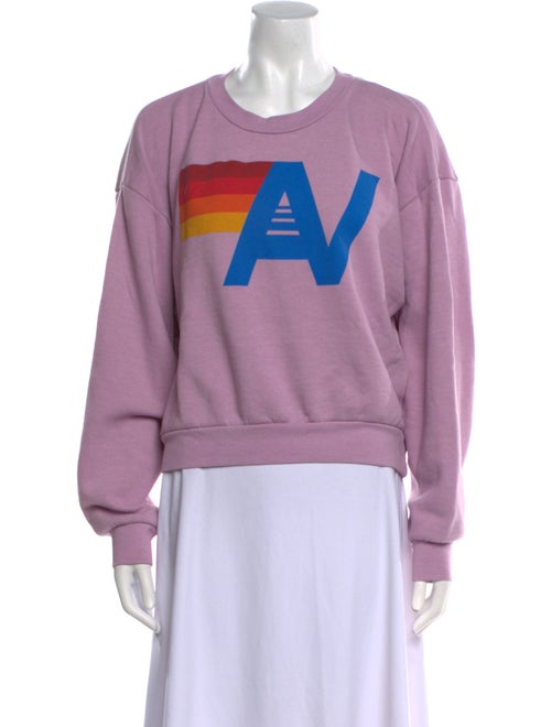 Aviator Nation Graphic Print Crew Neck Sweatshirt