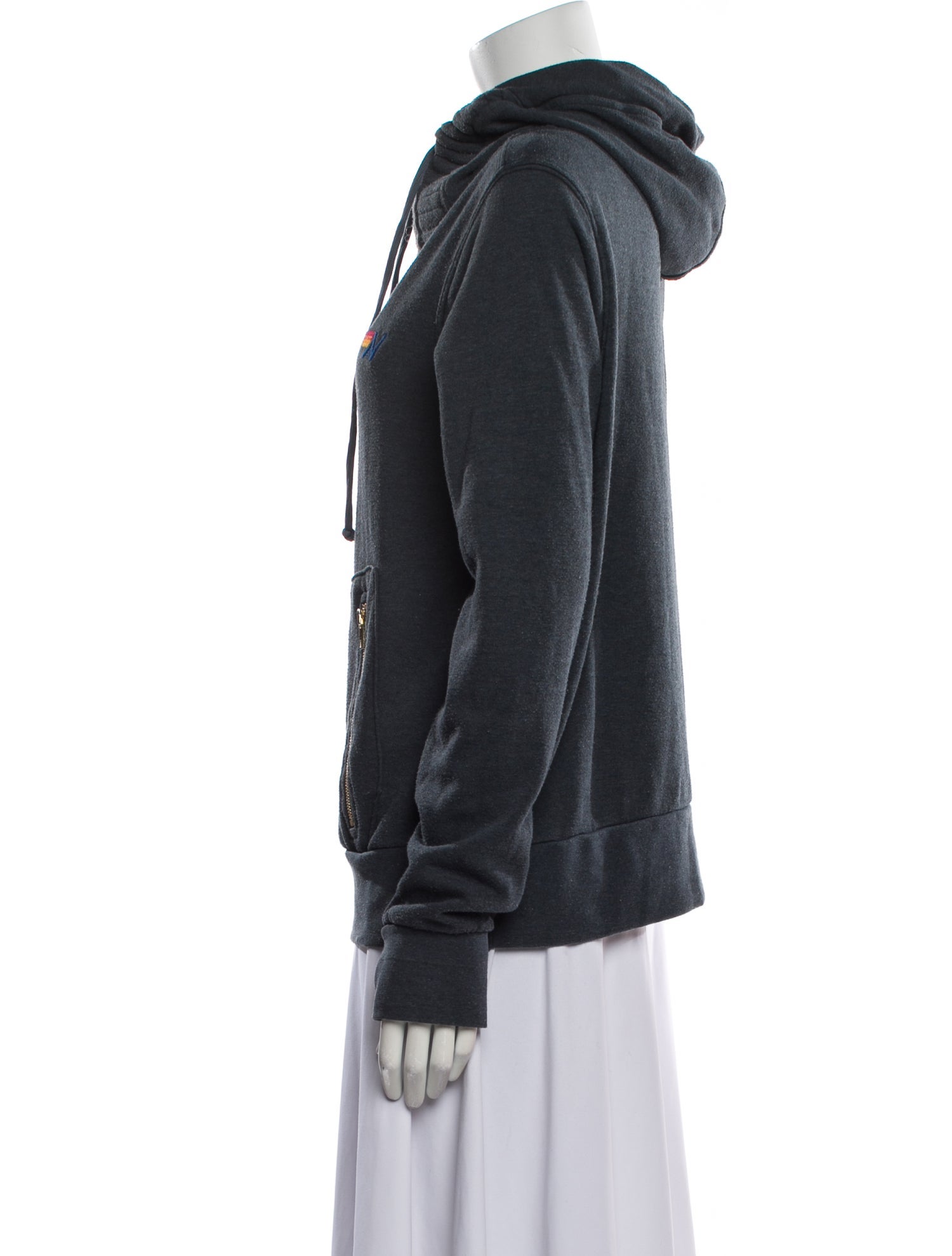 Aviator Nation Mock Neck Long Sleeve Sweatshirt