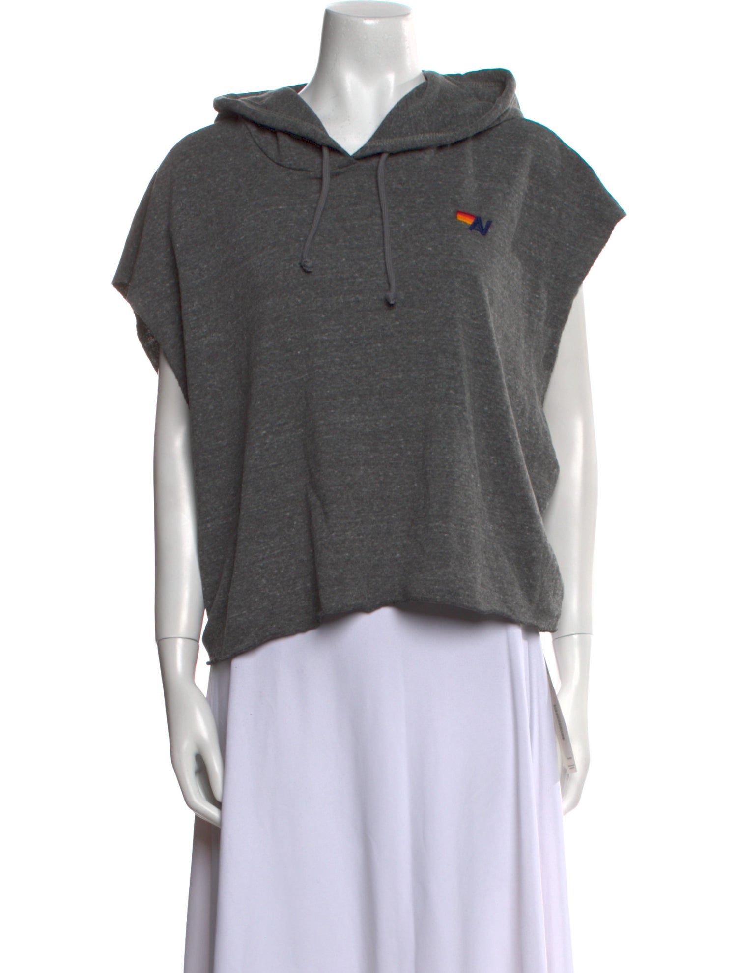 Aviator Nation V-Neck Short Sleeve Sweatshirt