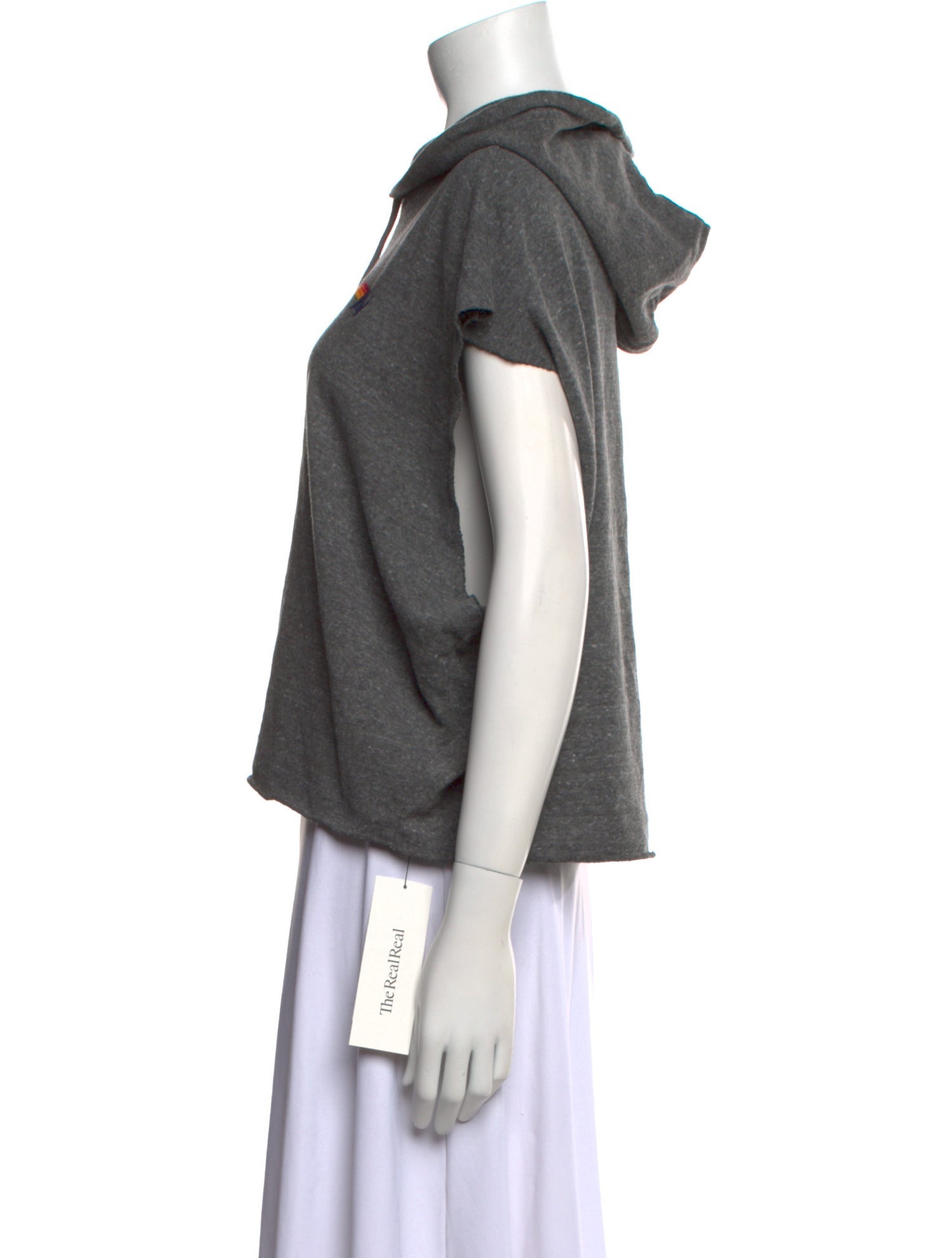 Aviator Nation V-Neck Short Sleeve Sweatshirt