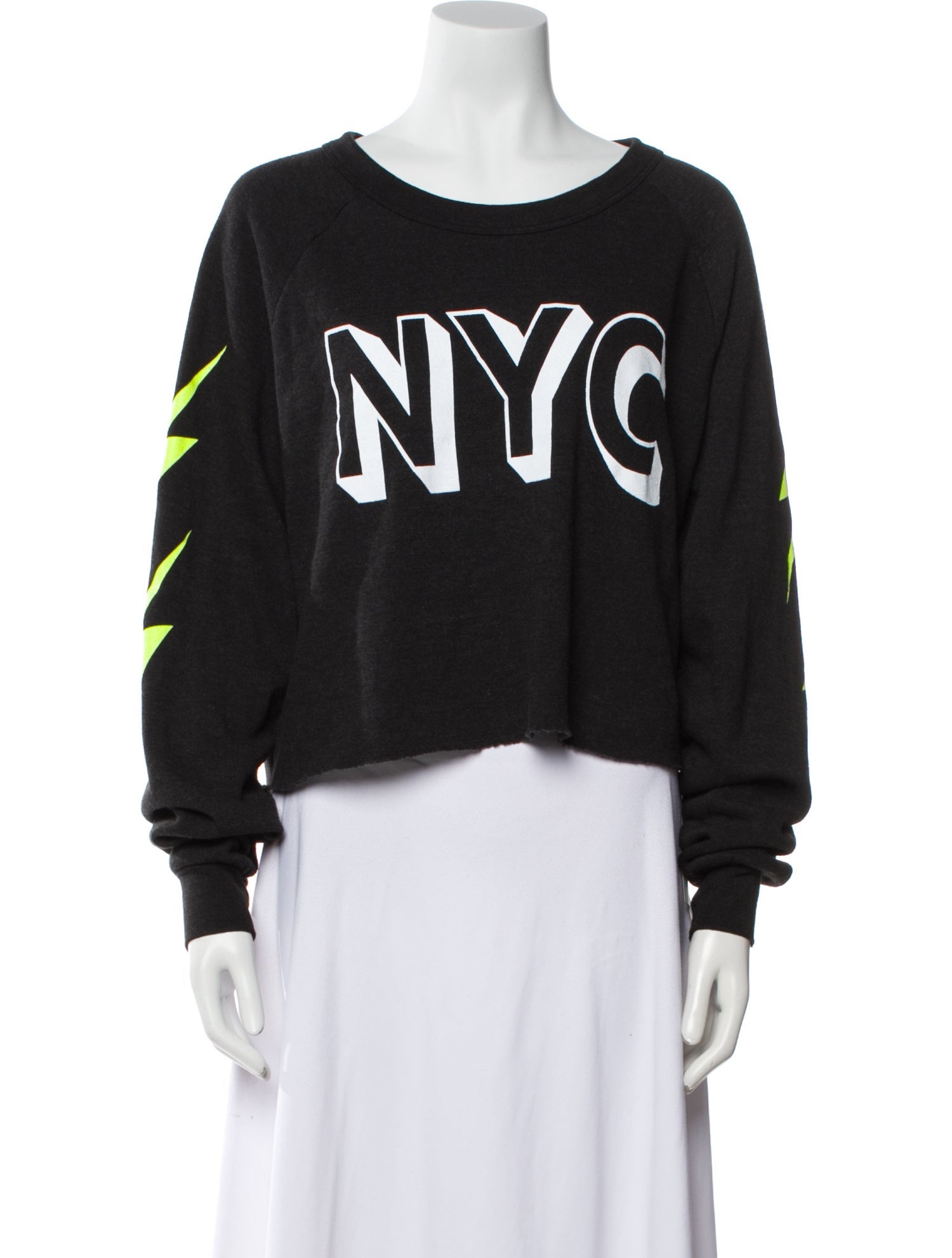 Aviator Nation Graphic Print Scoop Neck Sweatshirt