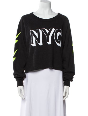 Aviator Nation Graphic Print Scoop Neck Sweatshirt