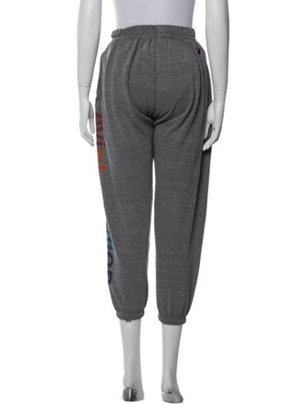 Aviator Nation Graphic Print Embroidered Accent Sweatpants