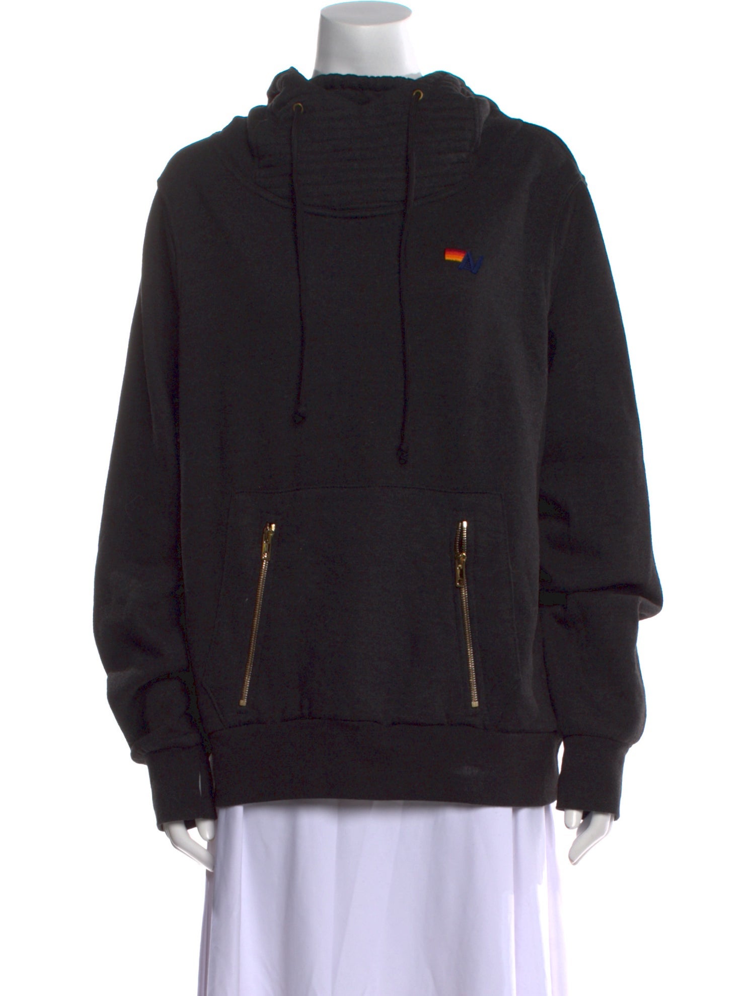 Aviator Nation Mock Neck Long Sleeve Sweatshirt