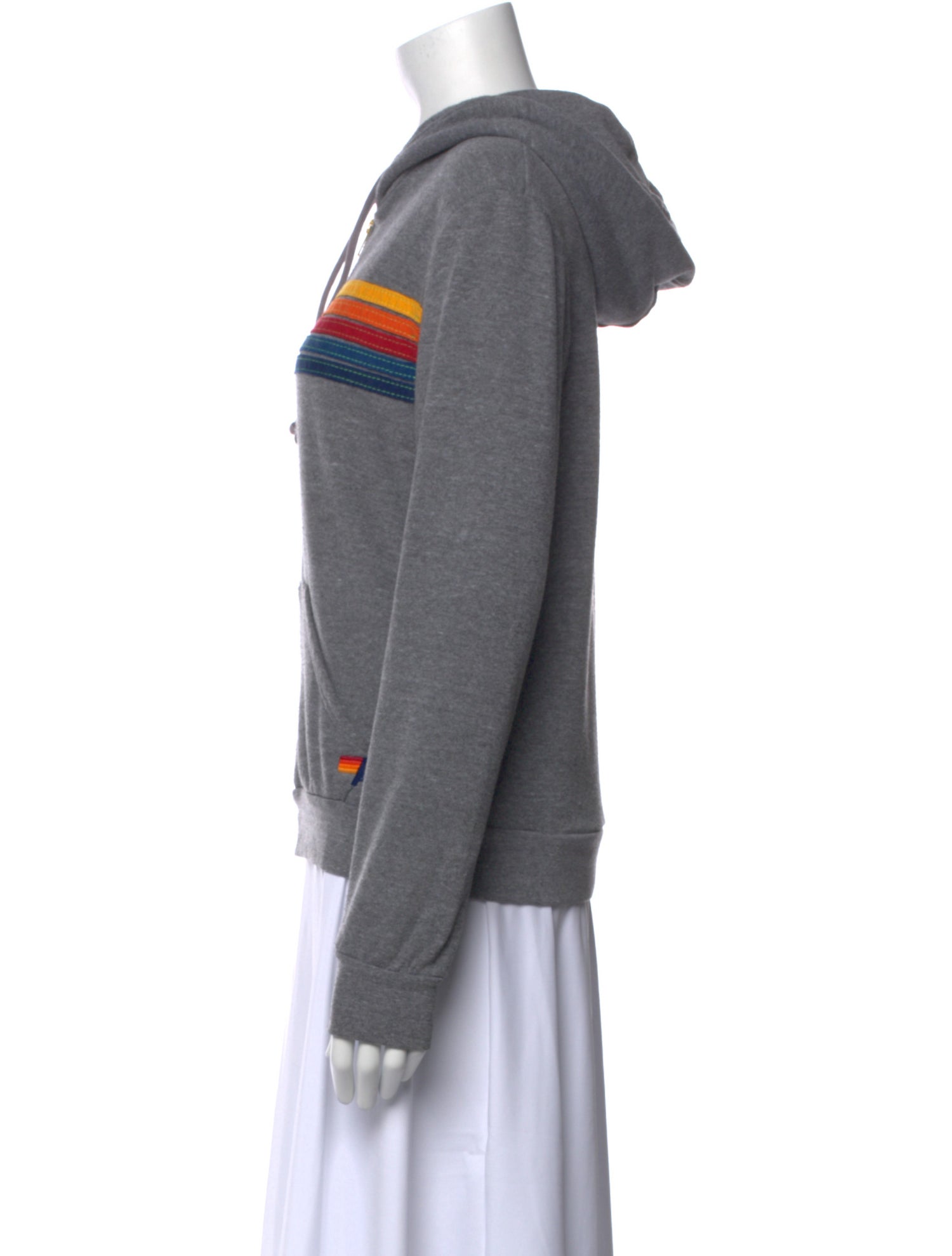 Aviator Nation Striped Crew Neck Sweatshirt