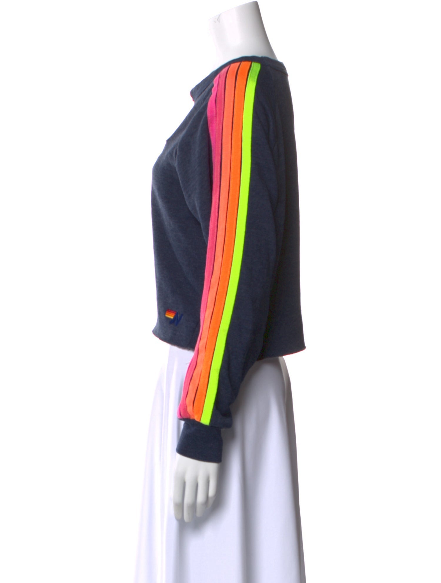 Aviator Nation Graphic Print Bateau Neckline Sweatshirt