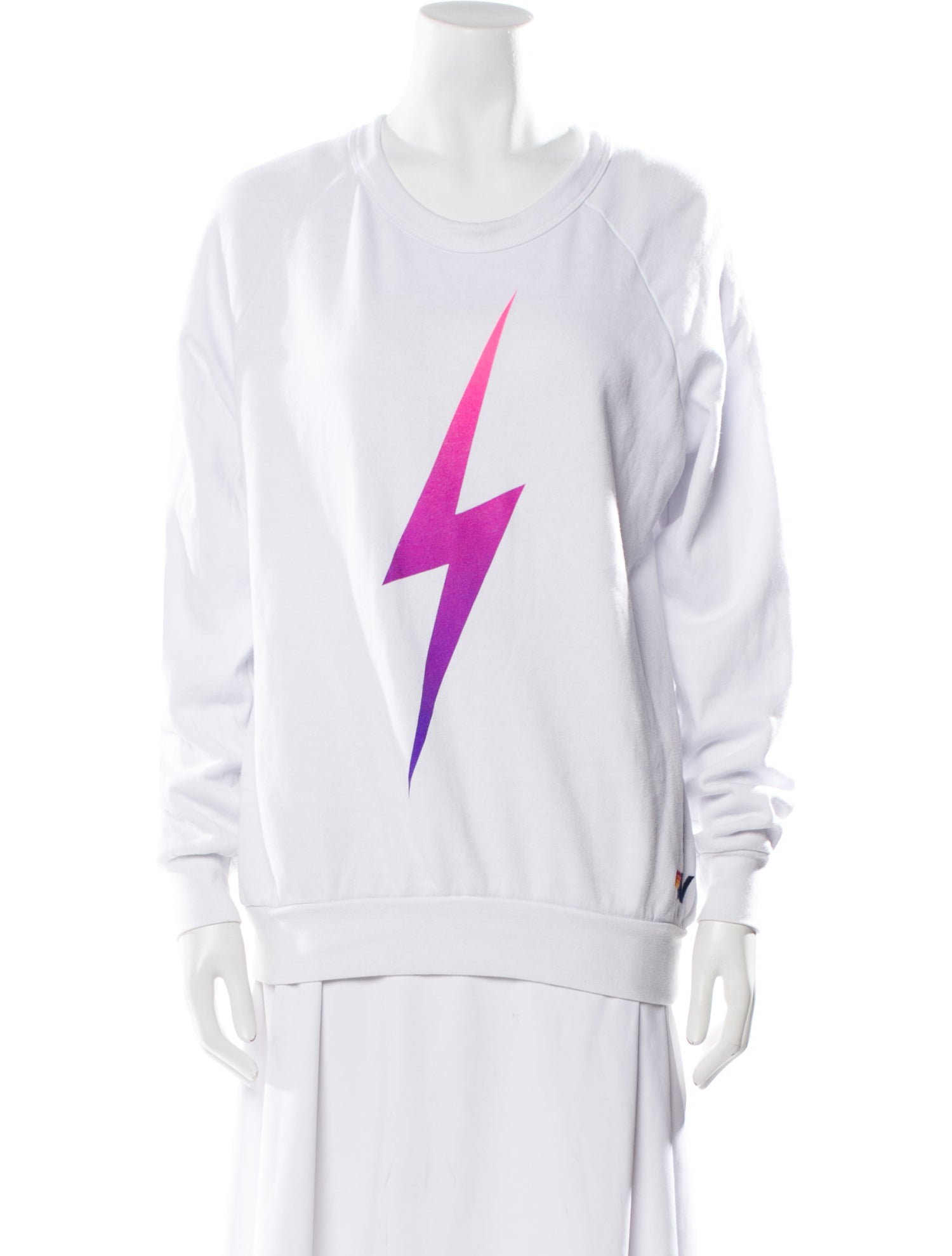 Aviator Nation Graphic Print Scoop Neck Sweater