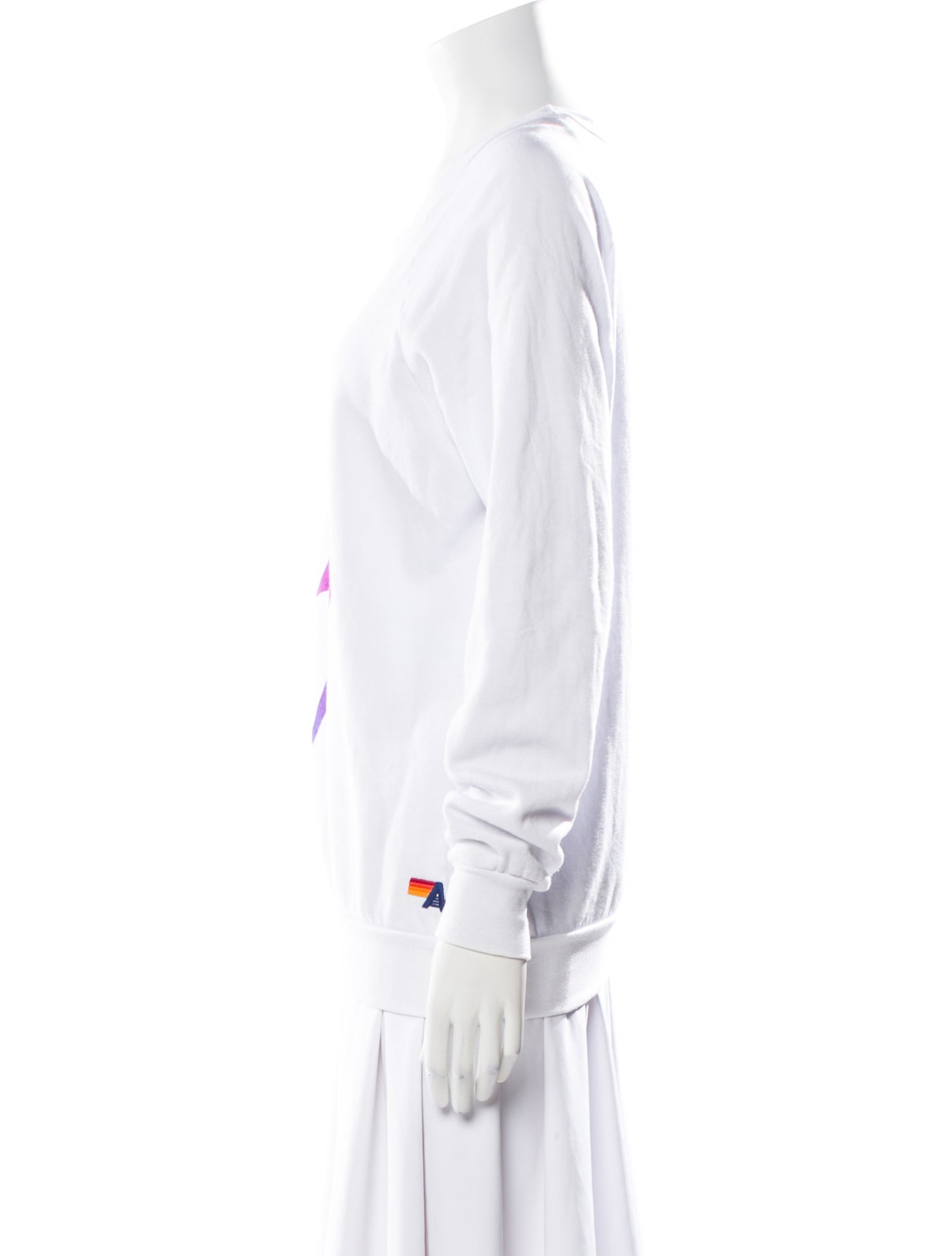 Aviator Nation Graphic Print Scoop Neck Sweater