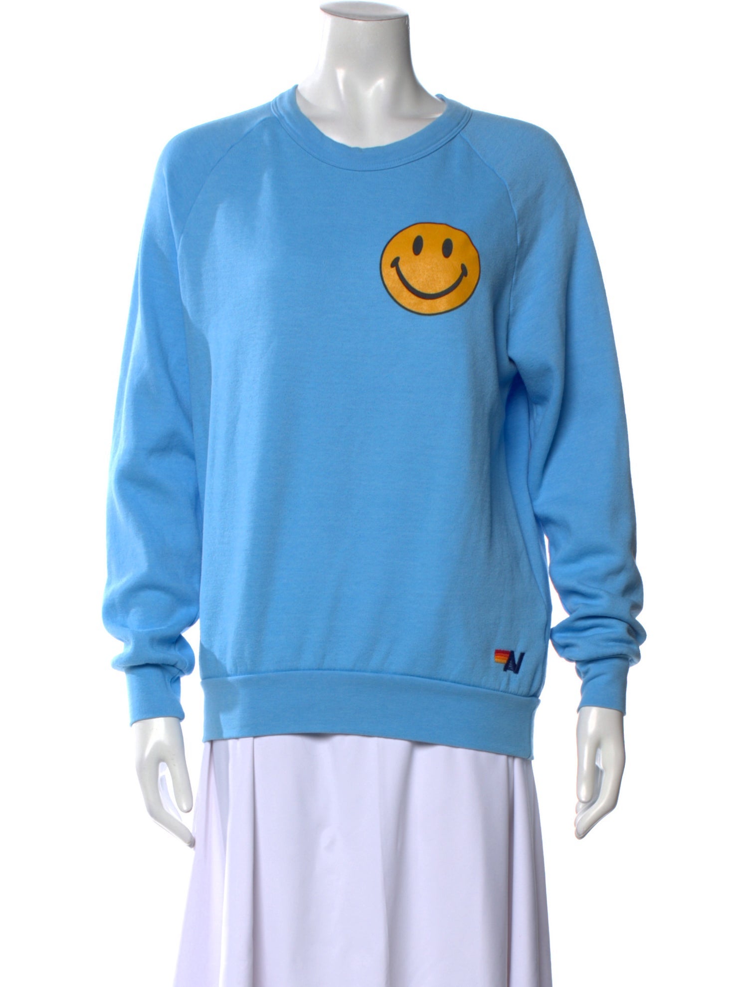 Aviator Nation Graphic Print Crew Neck Sweater