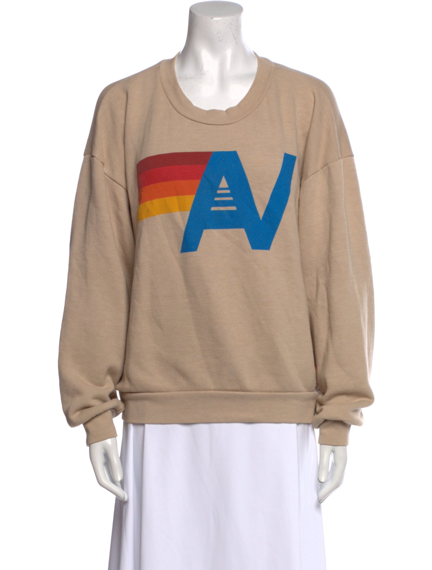 Aviator Nation Graphic Print Crew Neck Sweatshirt