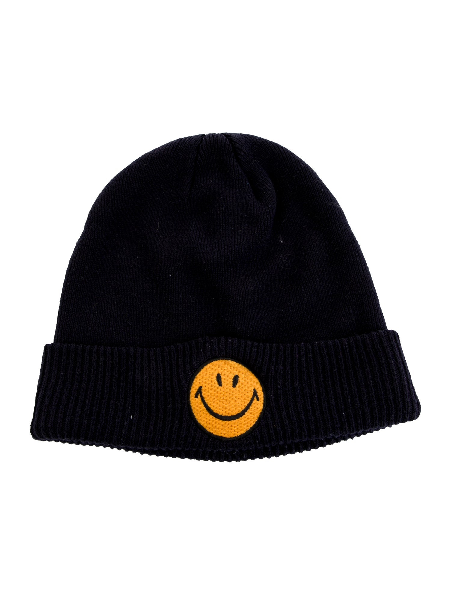 Aviator Nation Smiley Face Knit Beanie Hat