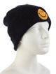 Aviator Nation Smiley Face Knit Beanie Hat