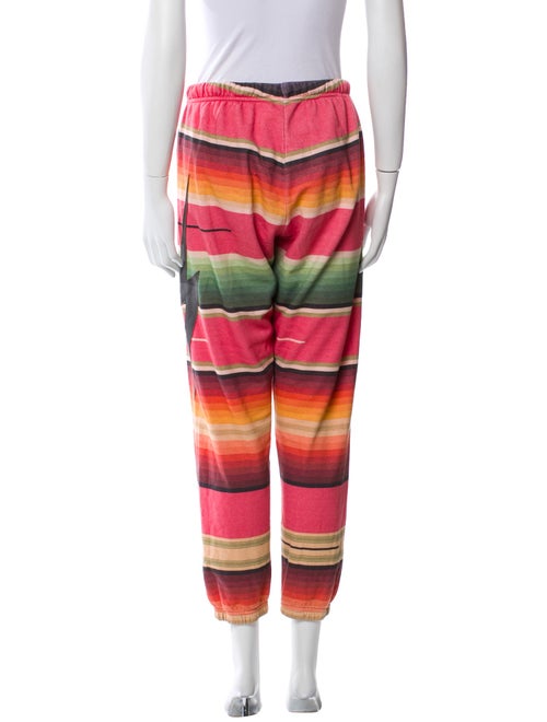 Aviator Nation Striped Embroidered Accent Sweatpants