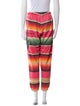 Aviator Nation Striped Embroidered Accent Sweatpants