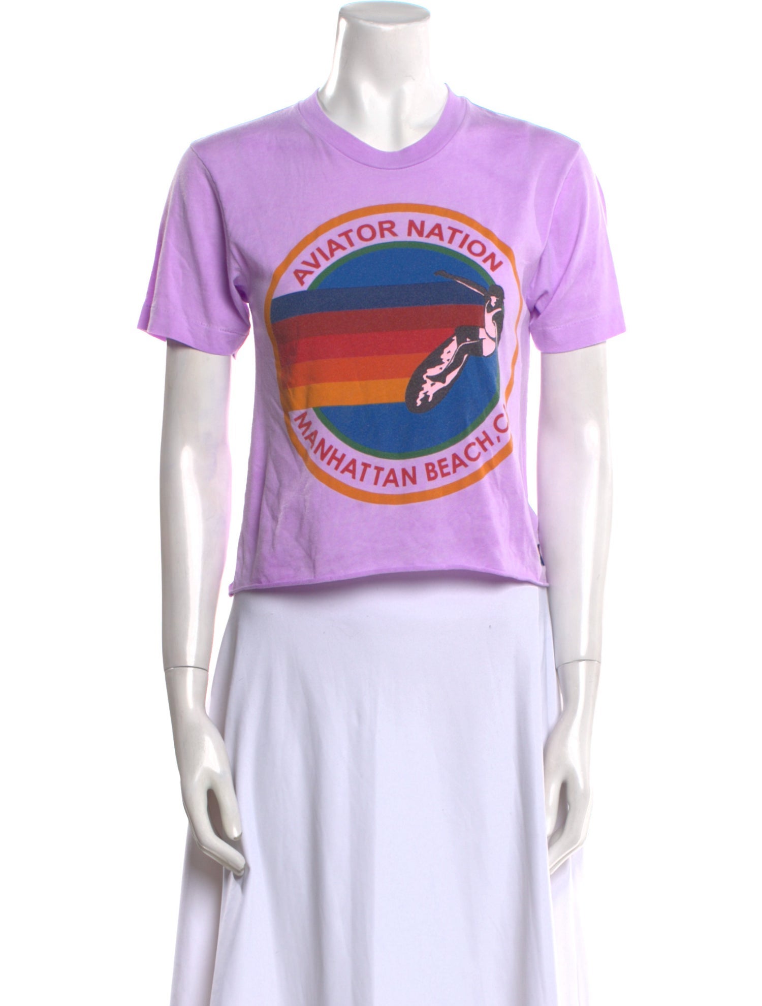 Aviator Nation Graphic Print Crew Neck T-Shirt