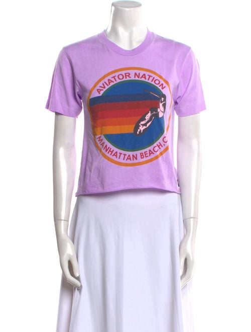 Aviator Nation Graphic Print Crew Neck T-Shirt