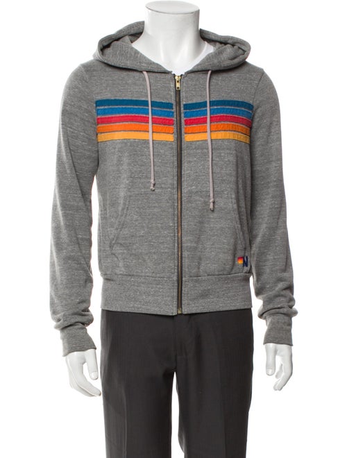 Aviator Nation Striped Denim Jacket