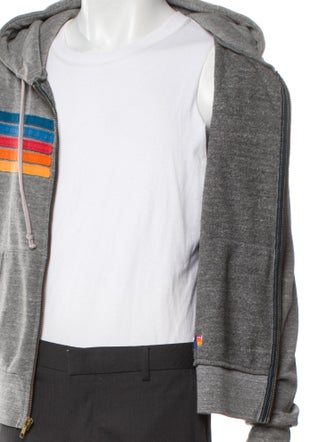 Aviator Nation Striped Denim Jacket