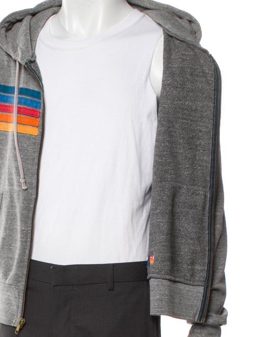 Aviator Nation Striped Denim Jacket